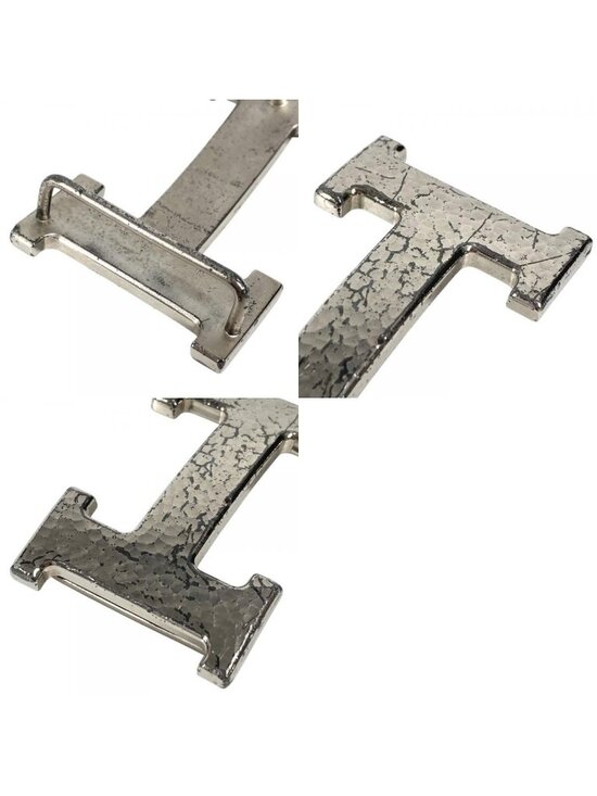 Hermes Buckle Belt Only Metal Silver